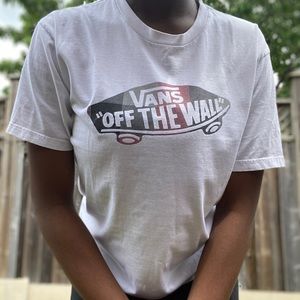 White retro vans T-shirt